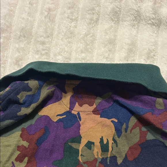 Polo by Ralph Lauren Kids Camouflage Polo - Green and Purple - Picture 12 of 15